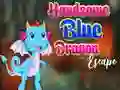 Handsome Blue Dragon Escape — free online game
