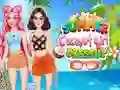 Logħba Summer Coconut Girl Dress Up onlajn