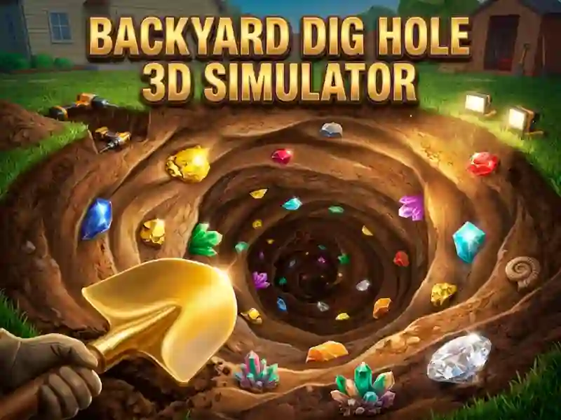 Backyard Dig Hole 3D Simulator — free online game