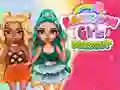 Rainbow Girls Dress Up Challenge — free online game