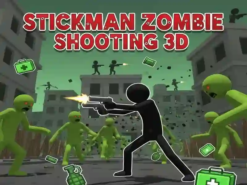 Stickman Zombie Shooting 3D — free online game