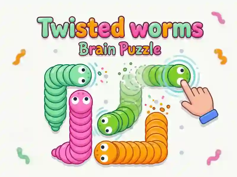 Twisted worms Brain Puzzle — free online game