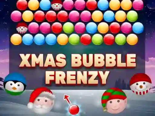 Xmas Bubble Frenzy — free online game