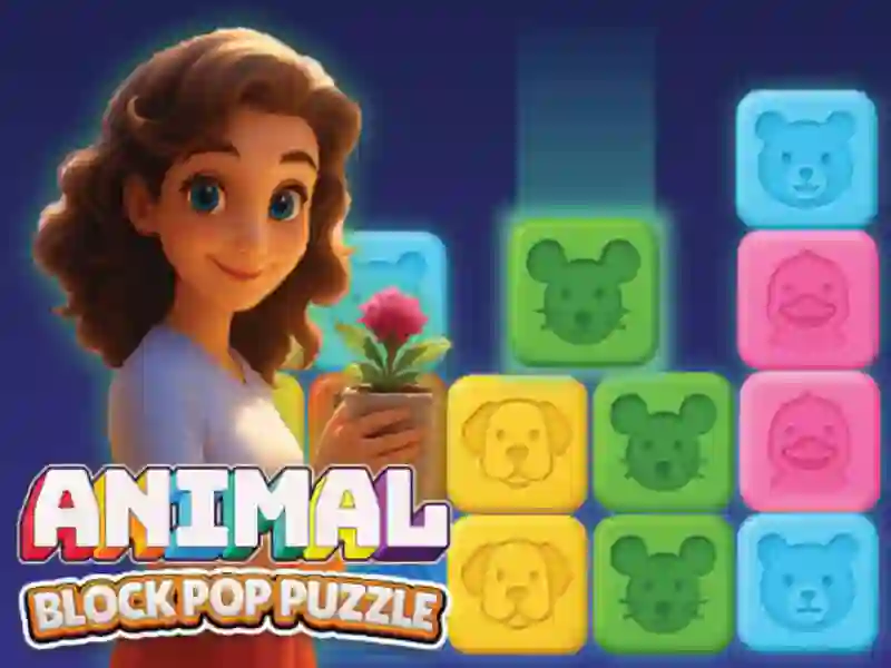 Animal Block Pop Puzzle — free online game