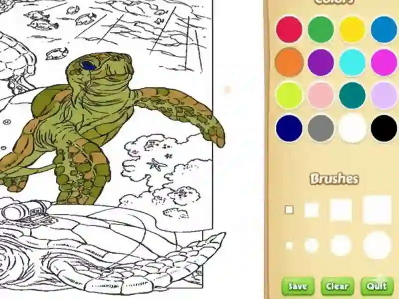 Sea Animal Coloring Book — free online game