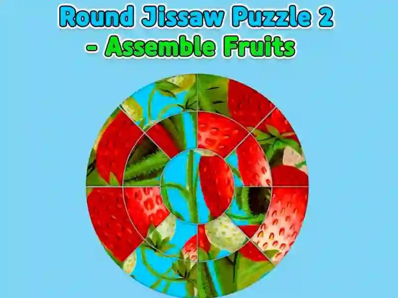 Round jigsaw Puzzle 2 - Assemble Fruits — free online game