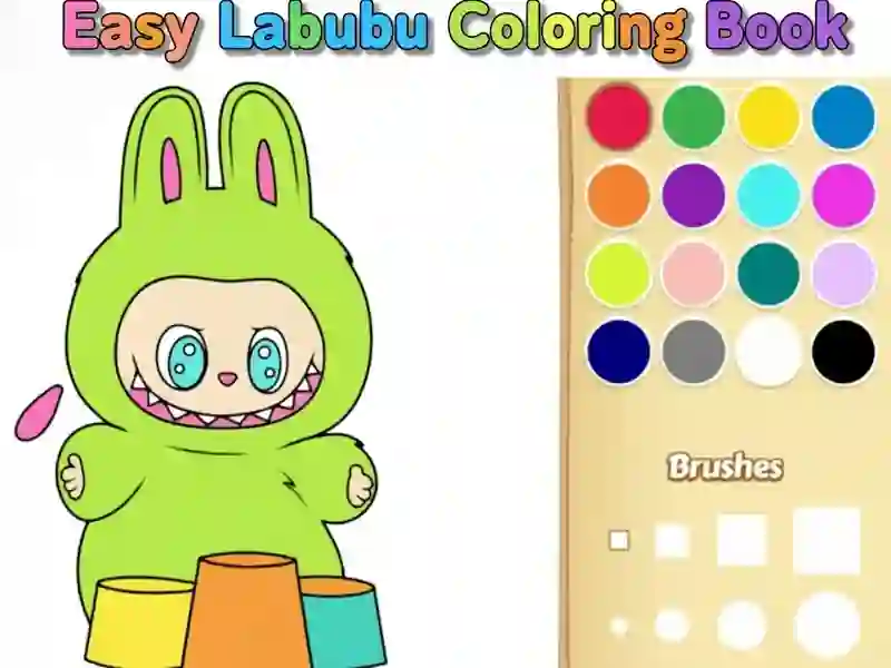 Easy Labubu Coloring Book — free online game