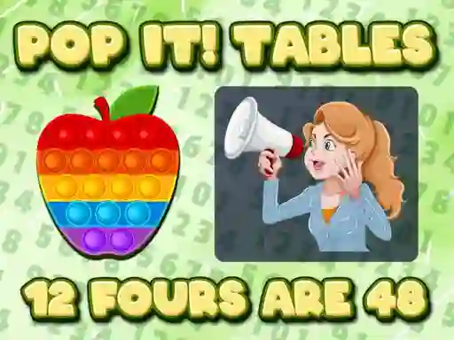 Trò chơi Pop It Tables trực tuyến