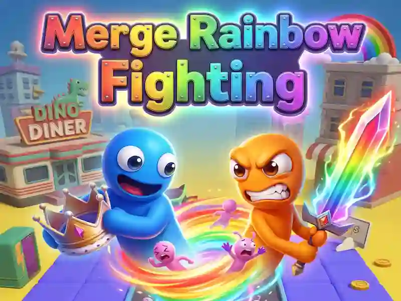 Merge Rainbow Fighting — free online game