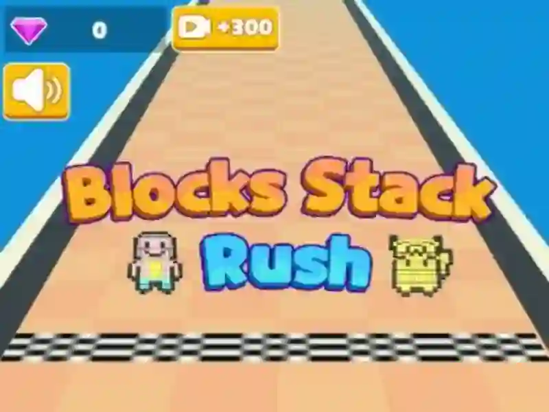 Blocks Stack Rush — bezmaksas tiešsaistes spēle