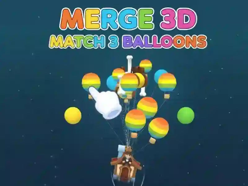 Merge 3d  Match 3 Balloons — free online game