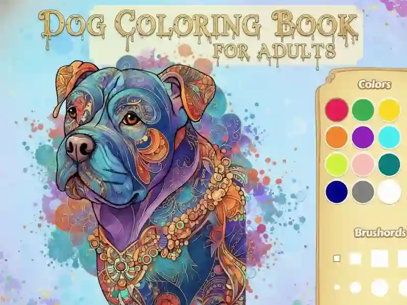 Dog Coloring Book for Adults — free online game