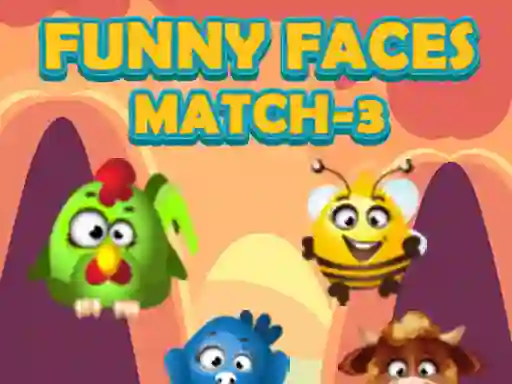 Funny Faces Match 3 — free online game