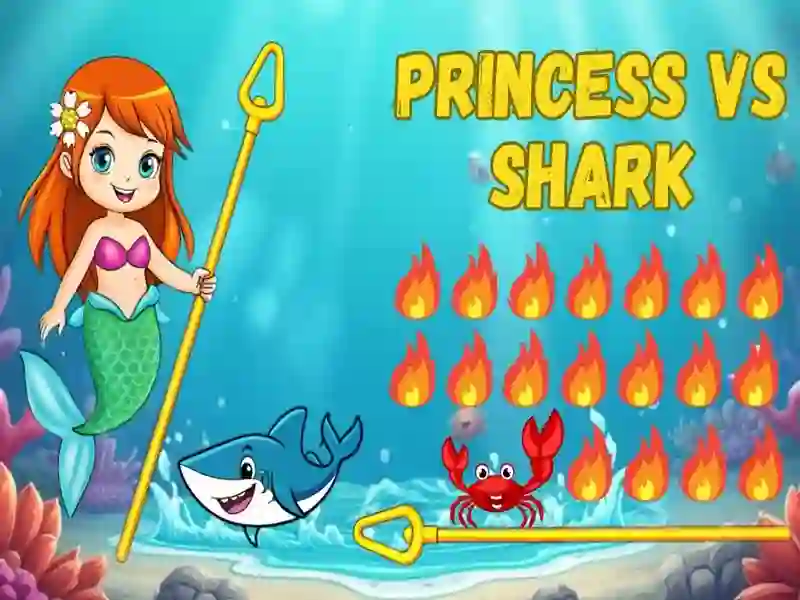 Gêm Princess vs Shark ar-lein