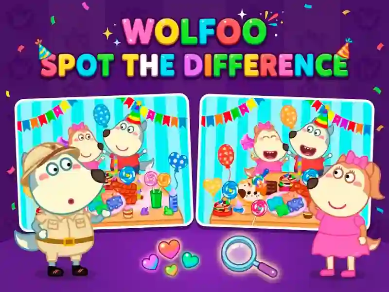 Wolfoo Spot the Difference — free online game