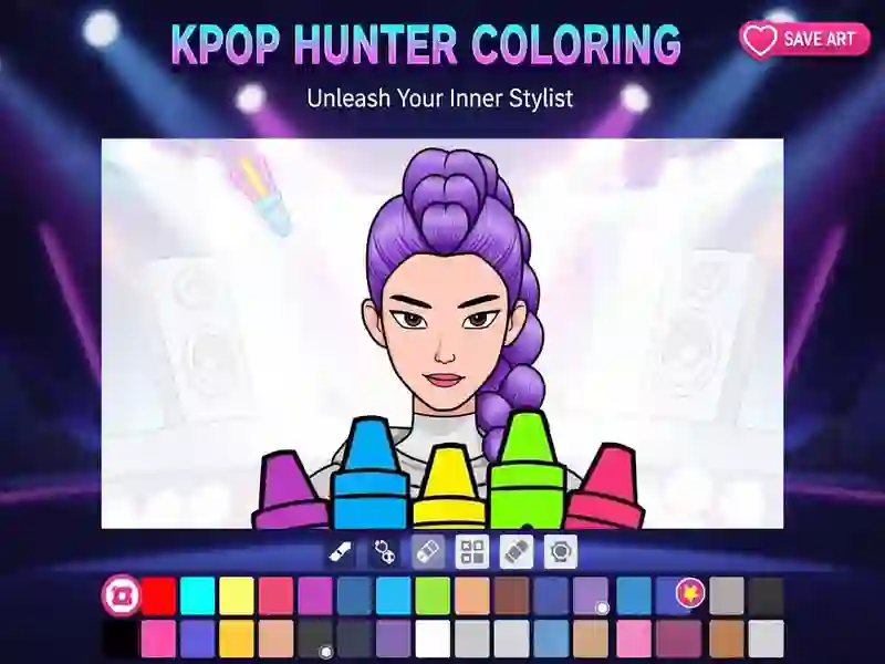 Kpop Hunter Coloring — free online game