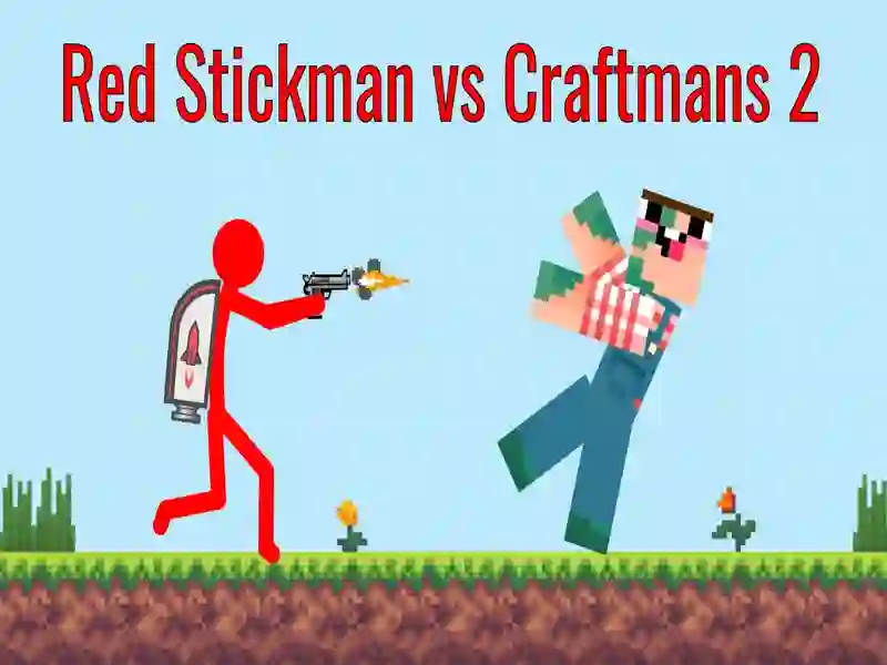 Red Stickman vs Craftmans 2 — free online game