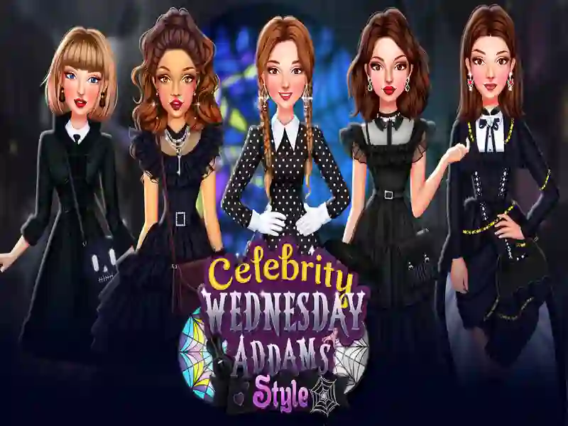Celebrity Wednesday Addams Style — free online game