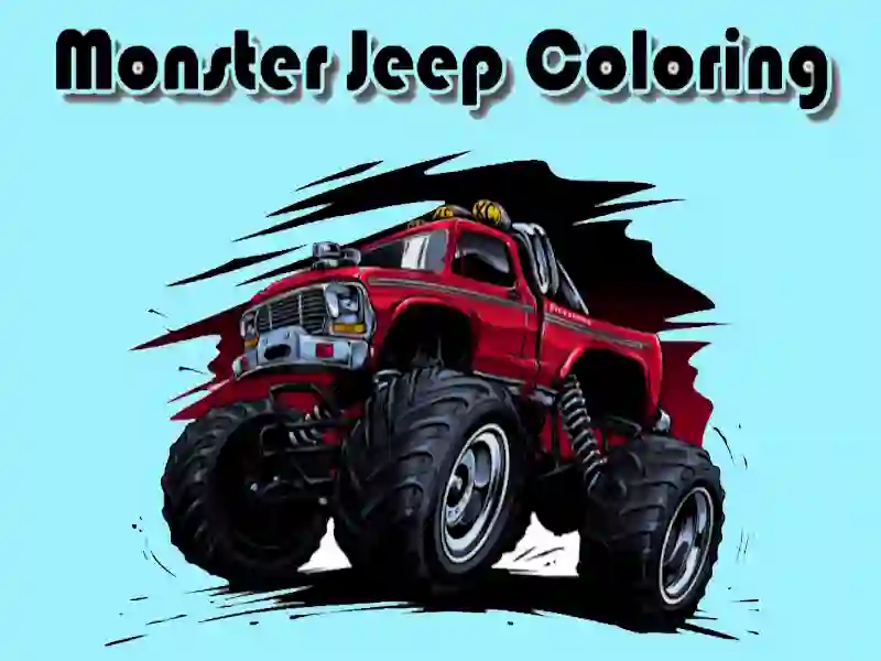 Monster Jeep Coloring — free online game