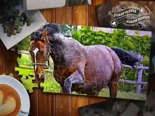 Spel Jigsaw Puzzle Horses Edition online