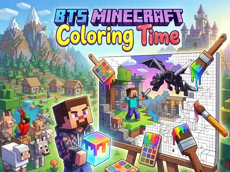 BTS Minecraft Coloring Time — free online game