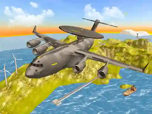 Air War Plane Flight Simulator Challenge 3D — free online game
