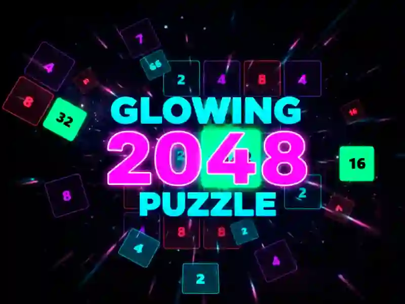 Glowing 2048 Puzzle — free online game