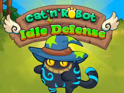 Cat'n'Robot Idle Defense — free online game