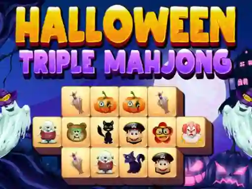 Halloween Triple Mahjong — free online game