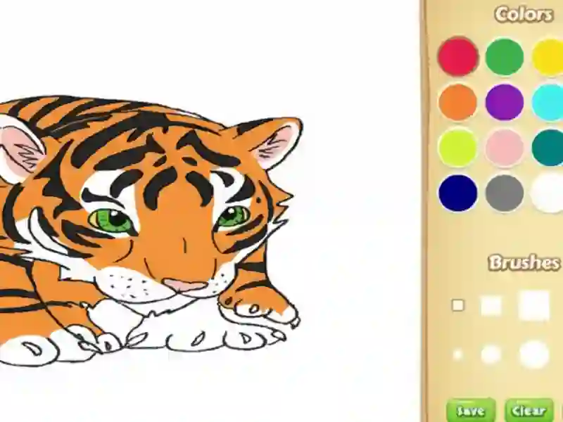 Baby Tiger Coloring Book — free online game