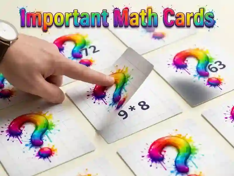Important Math Cards — free online game