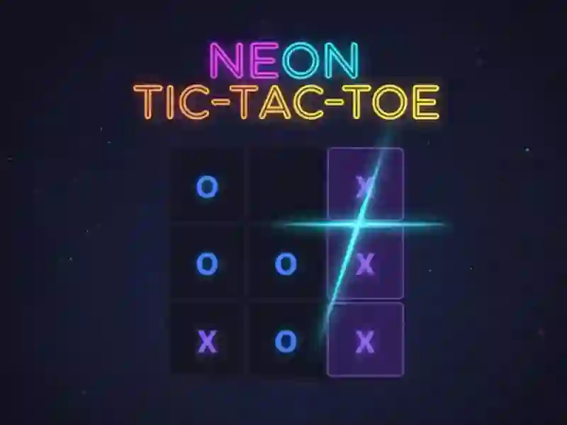 Neon Tic-Tac-Toe — free online game