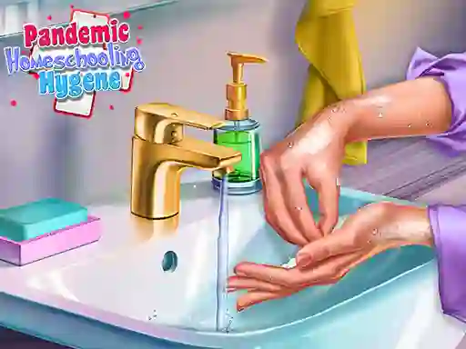Pandemic Homeschooling Hygiene — free online game