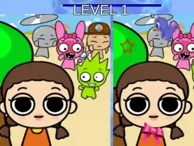 Sprunki and Squid Game Difference — free online game