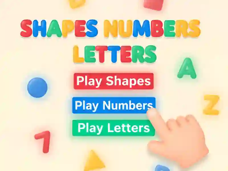 Mchezo Shapes Numbers Letters online