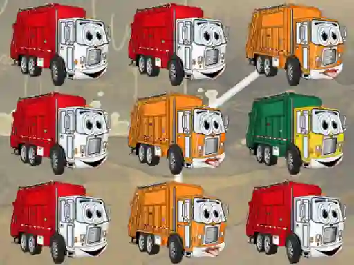 Garbage Trucks Matching  — free online game