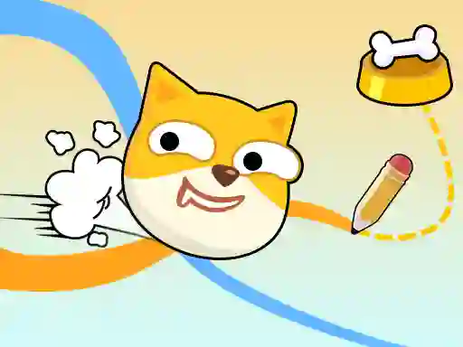 Doge Rush : Draw Home Puzzle — free online game