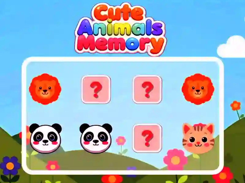 Cute Animals Memory — free online game