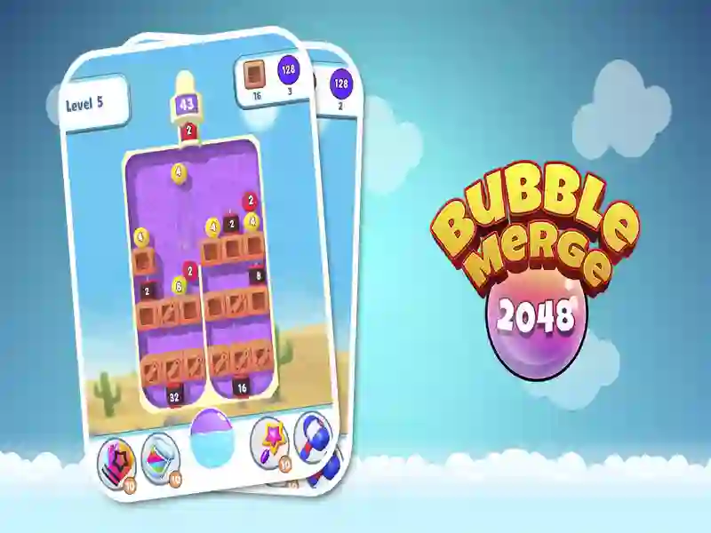 Bubble Merge 2048 — free online game