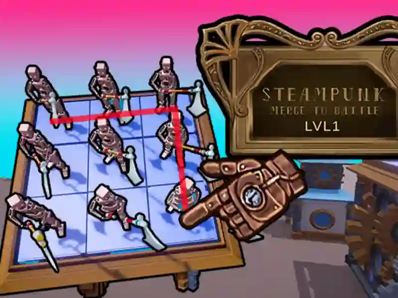 Steampunk Merge To Battle — free online game