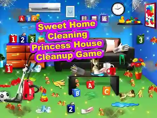 Sweet Home Cleaning: Princess House Cleanup Game – ingyenes online játék