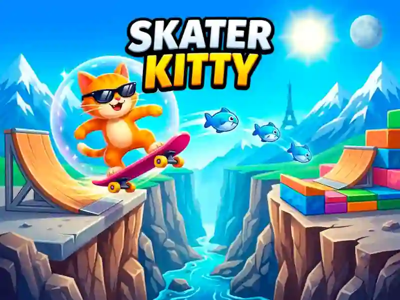 Skater Kitty — free online game