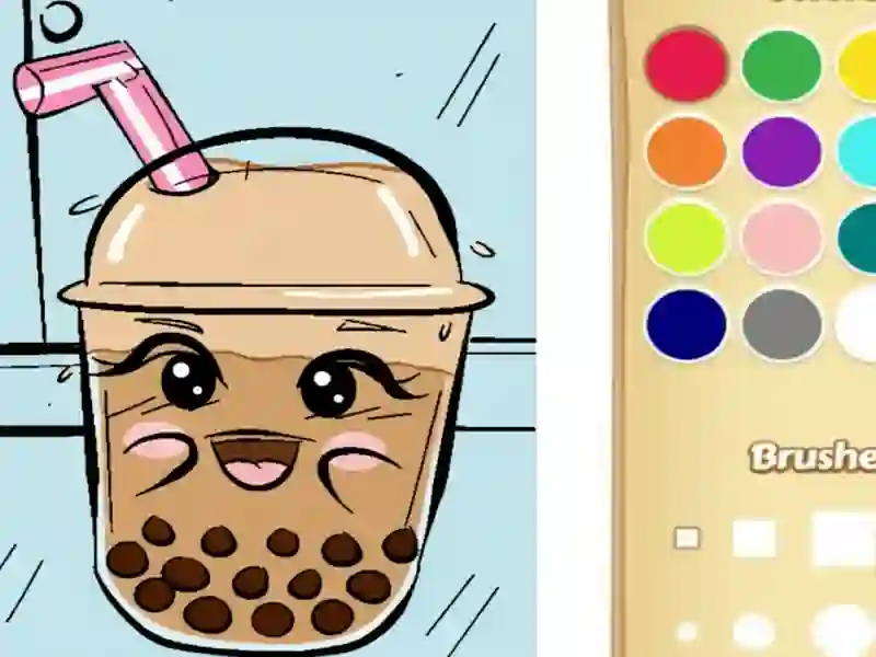 Boba Tea Coloring Book for Kids — free online game