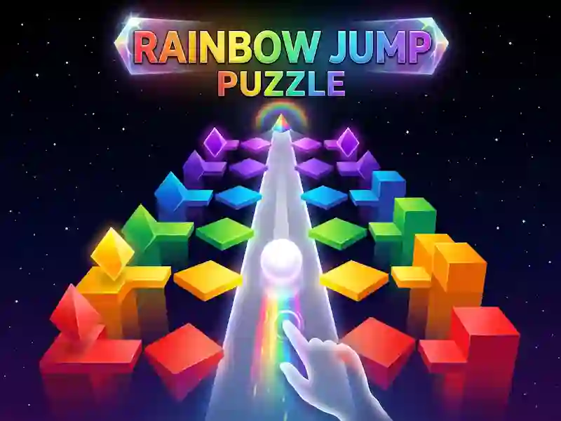 Rainbow Jump Puzzle — free online game