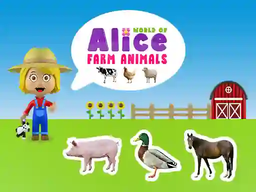 Jwèt World of Alice Farm Animals sou entènèt