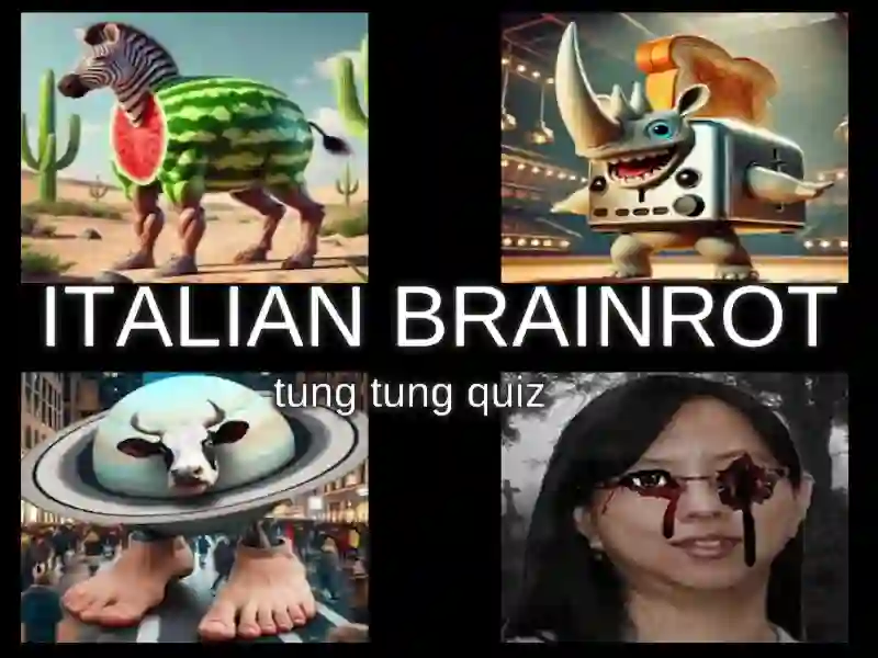 Italian Brainrot tung Tung Quiz — free online game