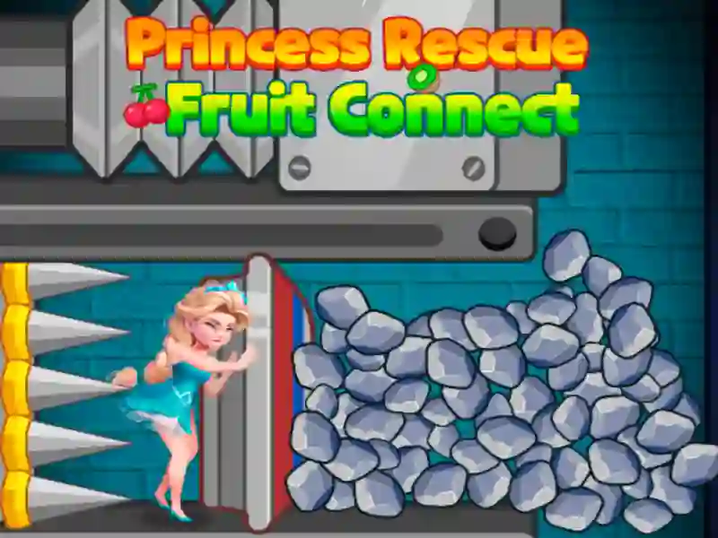 Princess Rescue Fruit Connect — free online game