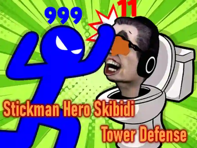 Stickman Hero Skibidi Tower Defense — free online game