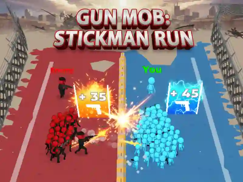 Gun Mob: Stickman Run — free online game