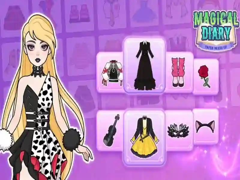 Magical Diary: Paper Dress Up — free online game